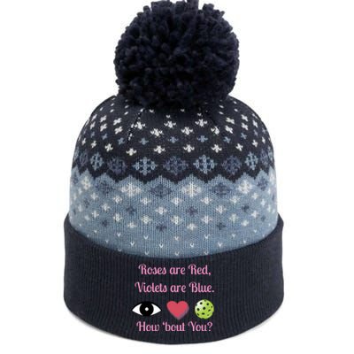 Pickleball Valentines Day, Fun Pickleball, Pickleball Heart The Baniff Cuffed Pom Beanie