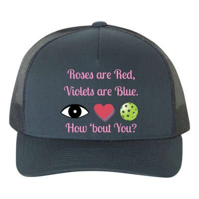 Pickleball Valentines Day, Fun Pickleball, Pickleball Heart Yupoong Adult 5-Panel Trucker Hat