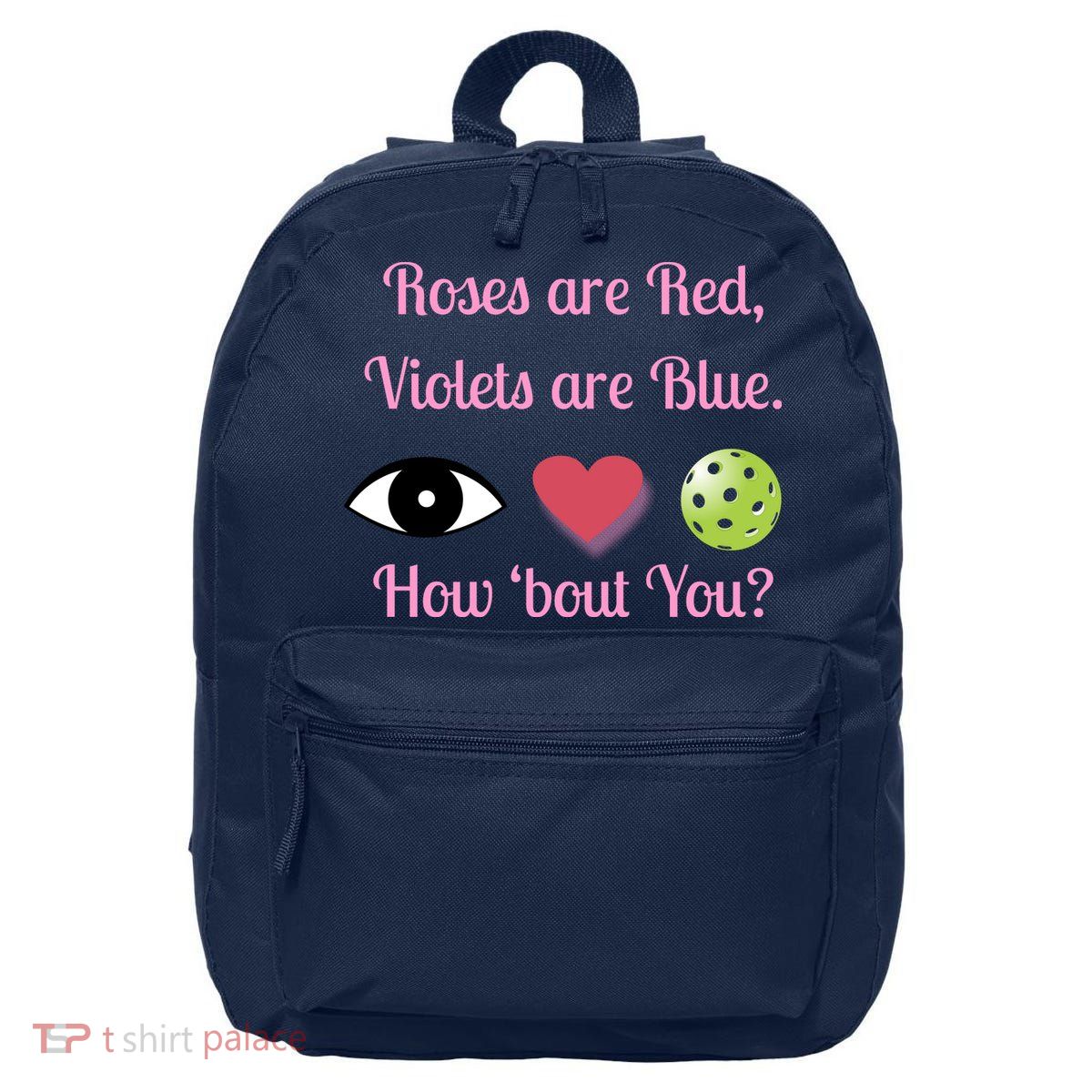 Pickleball Valentines Day, Fun Pickleball, Pickleball Heart 16 in Basic Backpack