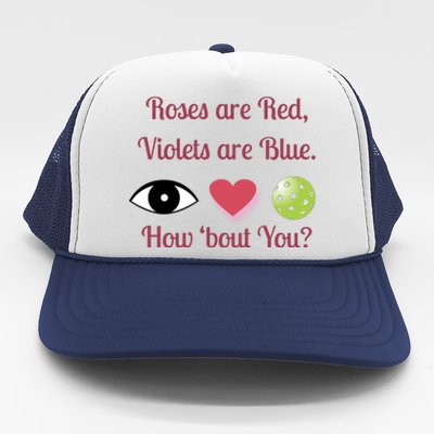 Pickleball Valentines Day, Fun Pickleball, Pickleball Heart Trucker Hat