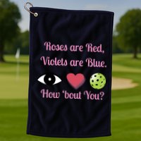 Pickleball Valentines Day, Fun Pickleball, Pickleball Heart Golf Towel