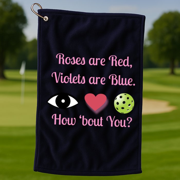 Pickleball Valentines Day, Fun Pickleball, Pickleball Heart Golf Towel