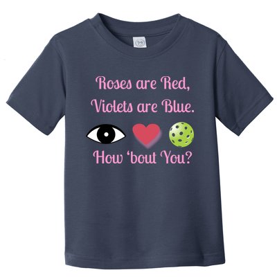 Pickleball Valentines Day, Fun Pickleball, Pickleball Heart Toddler T-Shirt