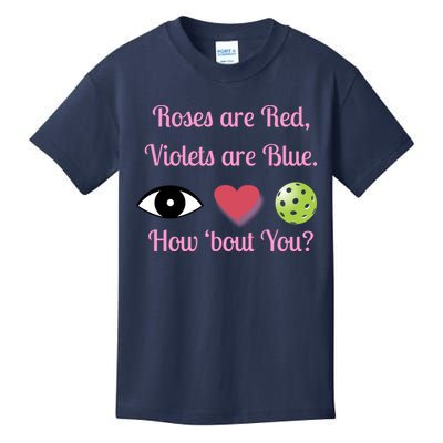 Pickleball Valentines Day, Fun Pickleball, Pickleball Heart Kids T-Shirt