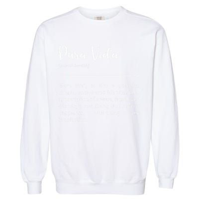 Pura Vida Definition In White Typographic Garment-Dyed Sweatshirt