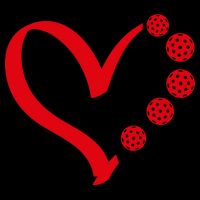 Pickleball Valentine Day Heart Pickleball Cooling Performance Crew T-Shirt