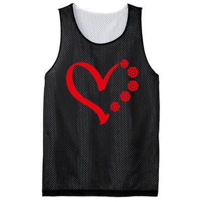 Pickleball Valentine Day Heart Pickleball Mesh Reversible Basketball Jersey Tank