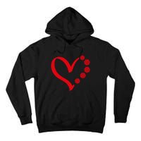 Pickleball Valentine Day Heart Pickleball Tall Hoodie