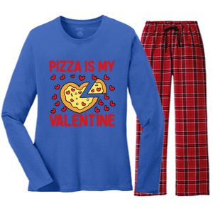 Pizza Valentines Day Heart Party Custom For Adults Cool Gift Women's Long Sleeve Flannel Pajama Set 