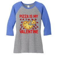 Pizza Valentines Day Heart Party Custom For Adults Cool Gift Women's Tri-Blend 3/4-Sleeve Raglan Shirt