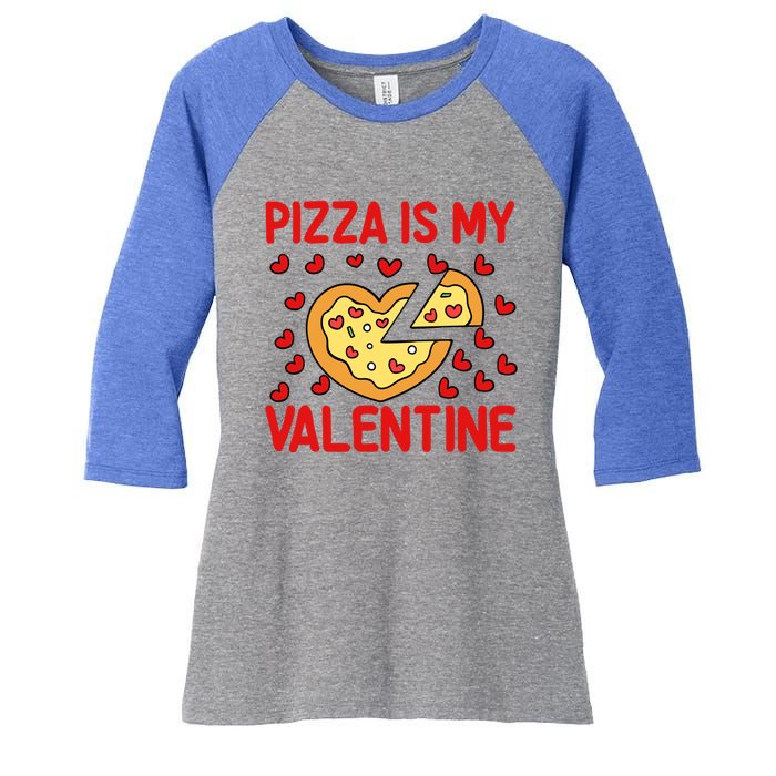 Pizza Valentines Day Heart Party Custom For Adults Cool Gift Women's Tri-Blend 3/4-Sleeve Raglan Shirt