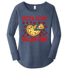 Pizza Valentines Day Heart Party Custom For Adults Cool Gift Women's Perfect Tri Tunic Long Sleeve Shirt