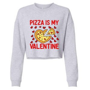 Pizza Valentines Day Heart Party Custom For Adults Cool Gift Cropped Pullover Crew