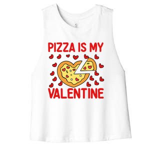 Pizza Valentines Day Heart Party Custom For Adults Cool Gift Women's Racerback Cropped Tank