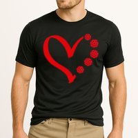 Pickleball Valentine Day Heart Pickleball Cooling Performance Crew T-Shirt