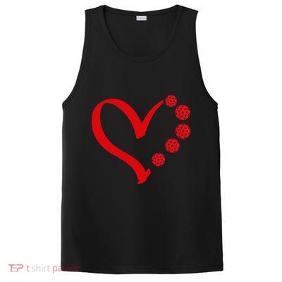 Pickleball Valentine Day Heart Pickleball PosiCharge Competitor Tank