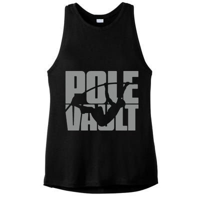 Pole Vault Design for Pole Vaulter Graphic Pole Vault Ladies PosiCharge Tri-Blend Wicking Tank