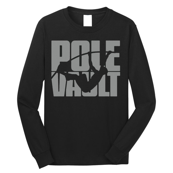 Pole Vault Design for Pole Vaulter Graphic Pole Vault Long Sleeve Shirt