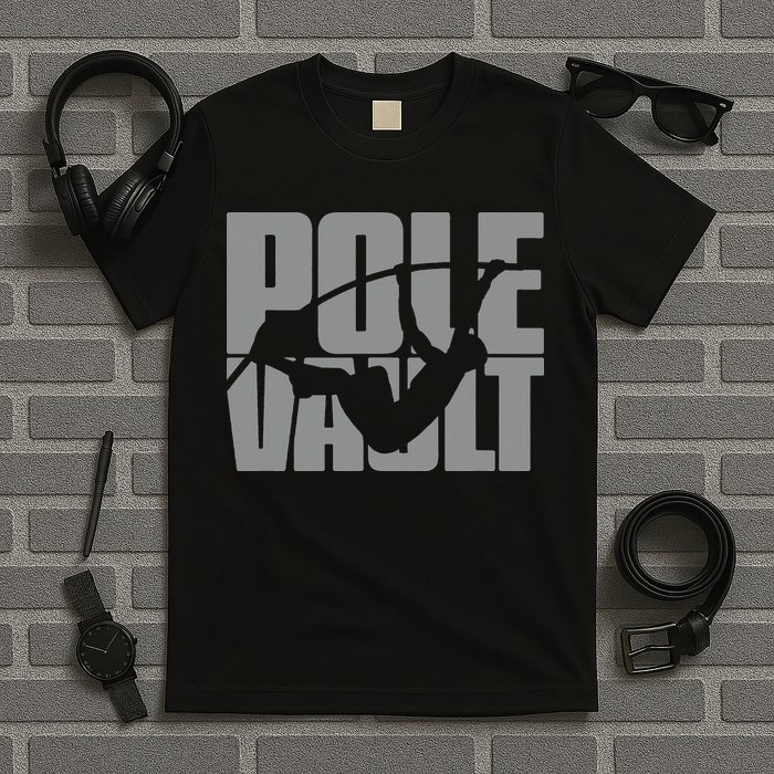 Pole Vault Design for Pole Vaulter Graphic Pole Vault T-Shirt