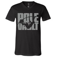Pole Vault Design for Pole Vaulter Graphic Pole Vault V-Neck T-Shirt