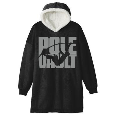 Pole Vault Design for Pole Vaulter Graphic Pole Vault Hooded Wearable Blanket