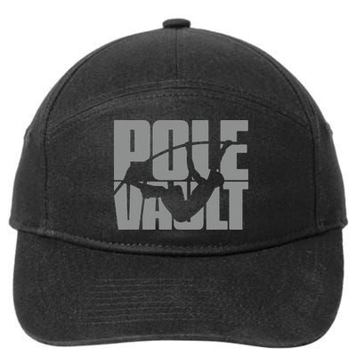 Pole Vault Design for Pole Vaulter Graphic Pole Vault 7-Panel Snapback Hat