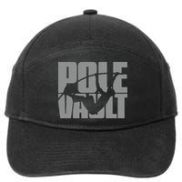 Pole Vault Design for Pole Vaulter Graphic Pole Vault 7-Panel Snapback Hat