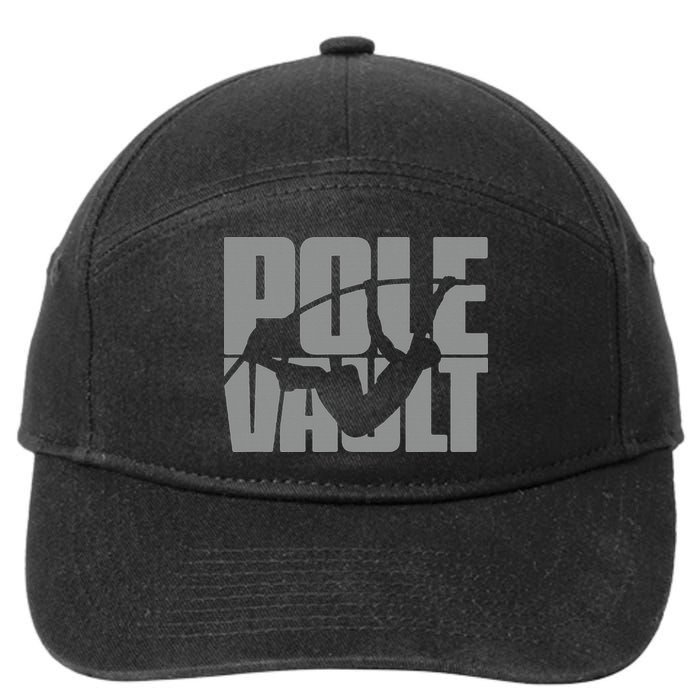 Pole Vault Design for Pole Vaulter Graphic Pole Vault 7-Panel Snapback Hat