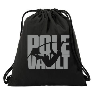 Pole Vault Design for Pole Vaulter Graphic Pole Vault Drawstring Bag