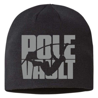 Pole Vault Design for Pole Vaulter Graphic Pole Vault Sustainable Beanie