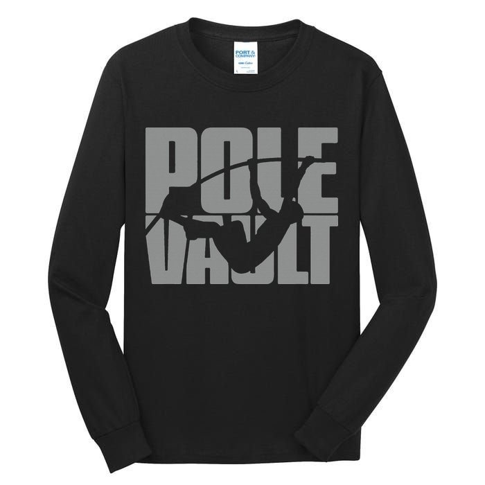 Pole Vault Design for Pole Vaulter Graphic Pole Vault Tall Long Sleeve T-Shirt