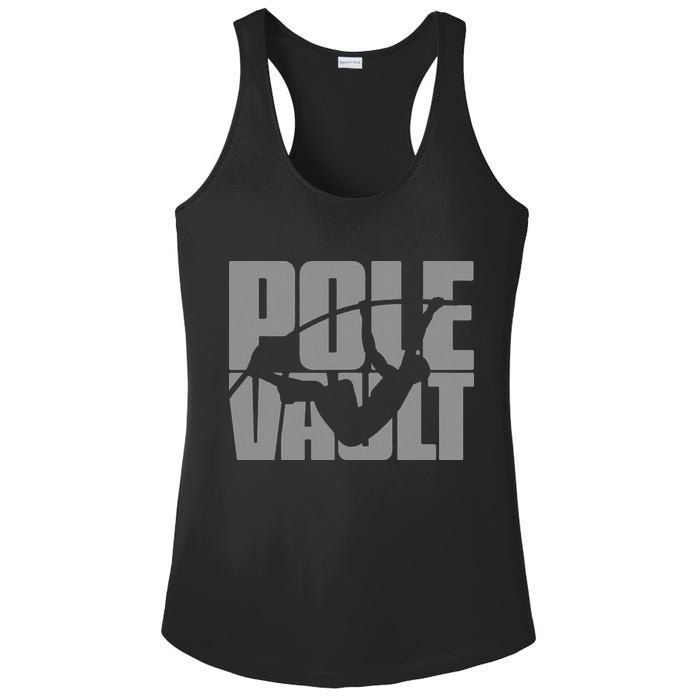Pole Vault Design for Pole Vaulter Graphic Pole Vault Ladies PosiCharge Competitor Racerback Tank