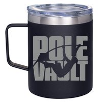 Pole Vault Design for Pole Vaulter Graphic Pole Vault 12oz Stainless Steel Coffee Mug