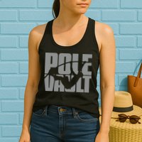 Pole Vault Design for Pole Vaulter Graphic Pole Vault Womens Tank Top