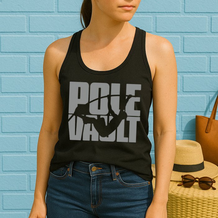 Pole Vault Design for Pole Vaulter Graphic Pole Vault Womens Tank Top