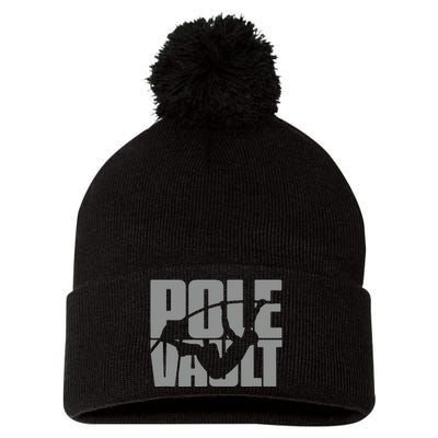 Pole Vault Design for Pole Vaulter Graphic Pole Vault Pom Pom 12in Knit Beanie