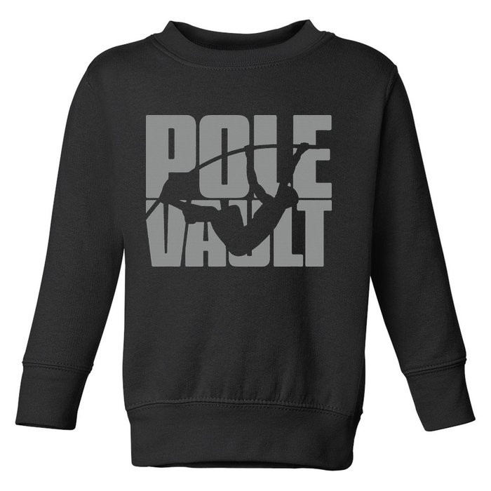 Pole Vault Design for Pole Vaulter Graphic Pole Vault Toddler Sweatshirt