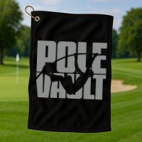 Pole Vault Design for Pole Vaulter Graphic Pole Vault Golf Towel