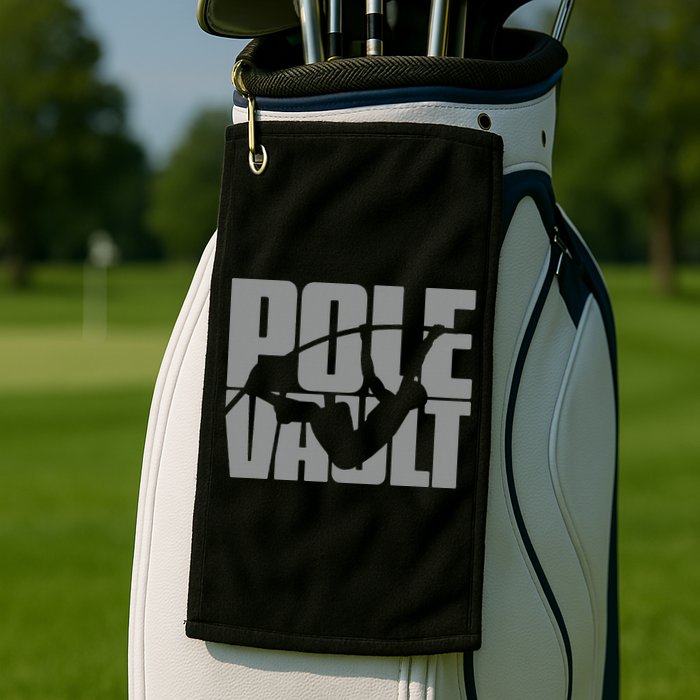 Pole Vault Design for Pole Vaulter Graphic Pole Vault Golf Towel