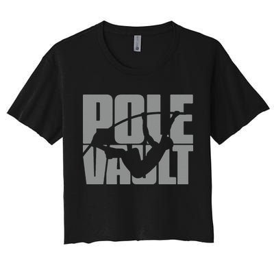Pole Vault Design for Pole Vaulter Graphic Pole Vault Crop Top