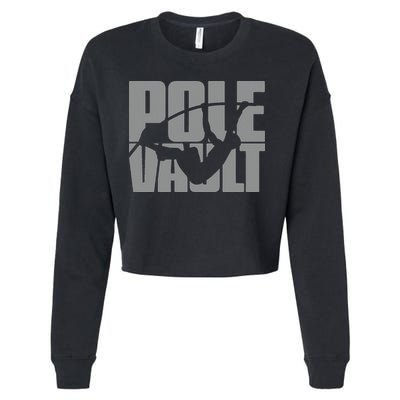 Pole Vault Design for Pole Vaulter Graphic Pole Vault Cropped Pullover Crew