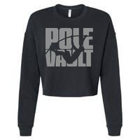 Pole Vault Design for Pole Vaulter Graphic Pole Vault Cropped Pullover Crew