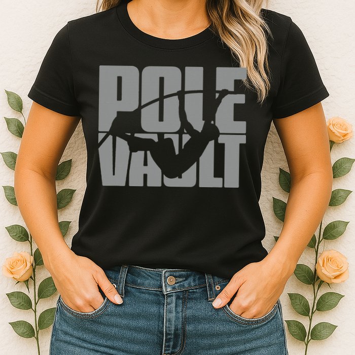 Pole Vault Design for Pole Vaulter Graphic Pole Vault Womens T-Shirt