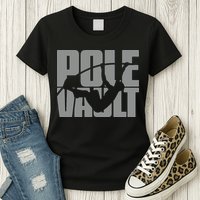 Pole Vault Design for Pole Vaulter Graphic Pole Vault Womens T-Shirt