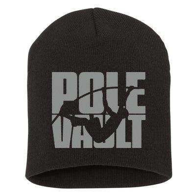 Pole Vault Design for Pole Vaulter Graphic Pole Vault Short Acrylic Beanie