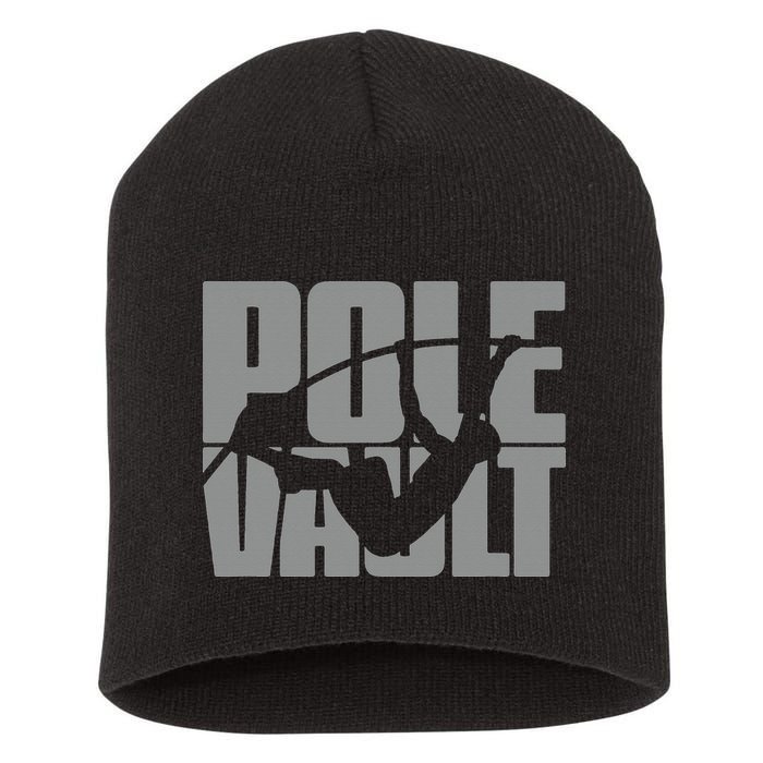 Pole Vault Design for Pole Vaulter Graphic Pole Vault Short Acrylic Beanie