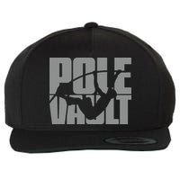 Pole Vault Design for Pole Vaulter Graphic Pole Vault Wool Snapback Cap