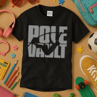 Pole Vault Design for Pole Vaulter Graphic Pole Vault Kids T-Shirt