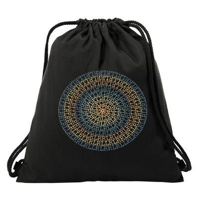 Paradiddle Variations Drummer Drawstring Bag