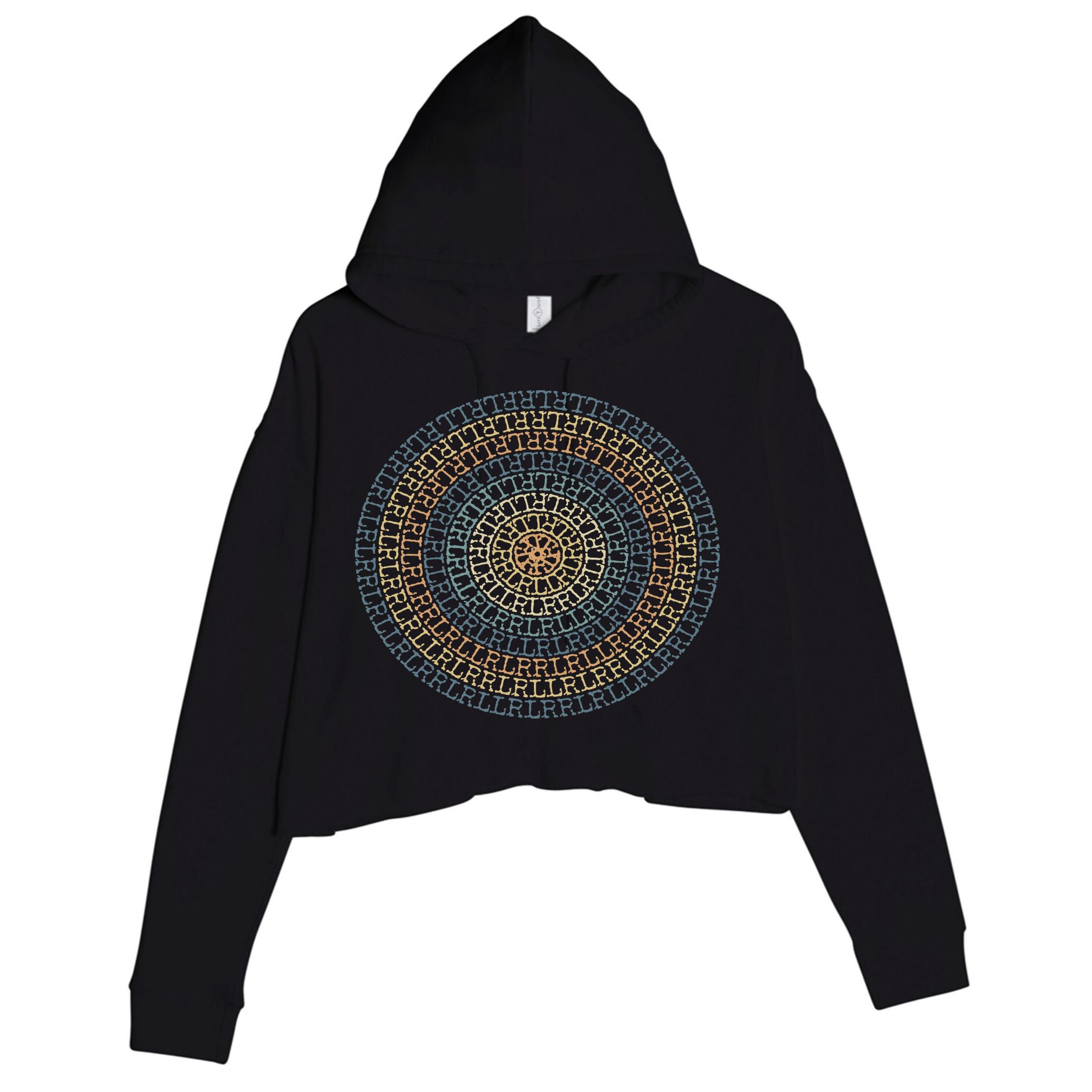 Paradiddle Variations Drummer Crop Fleece Hoodie